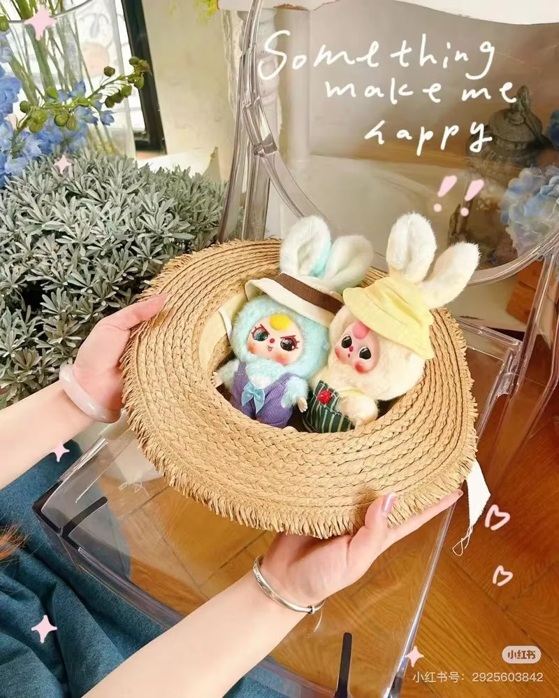 Genuine Baby Three Years Old Macaron Little Rabbit Series Plush Blind Box Tide Play Ornament Pendant Creative Cute Doll Toy Gift