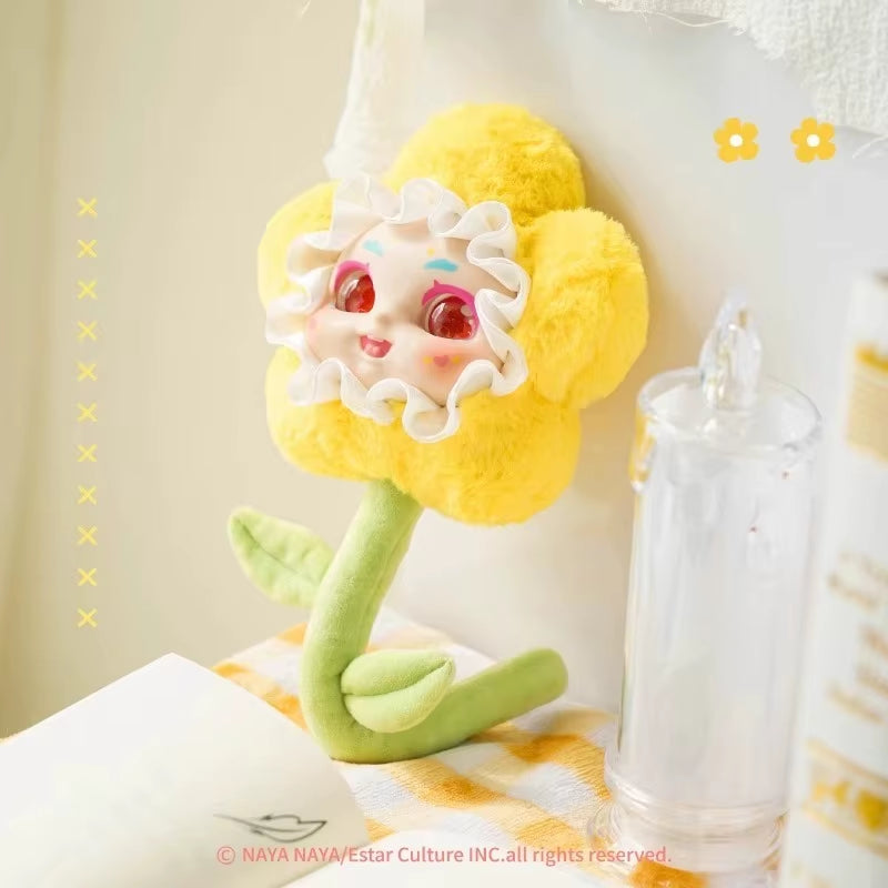 Baby Three Blind Box Mystery Box Kimmon Qimeng Biological Flowers Blooming Series Trendy Play Desktop Ornament Girl Plush Toys