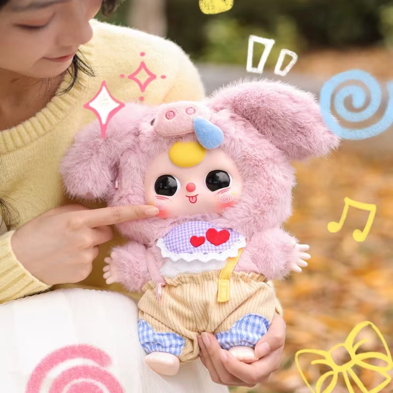 2025 New Sell Genuine Baby Three 400% V2 Plush Blind Box Trendy Toy Kawaii Dolls Fluffy Toys Mystery Box Cute Models Girl Gifts