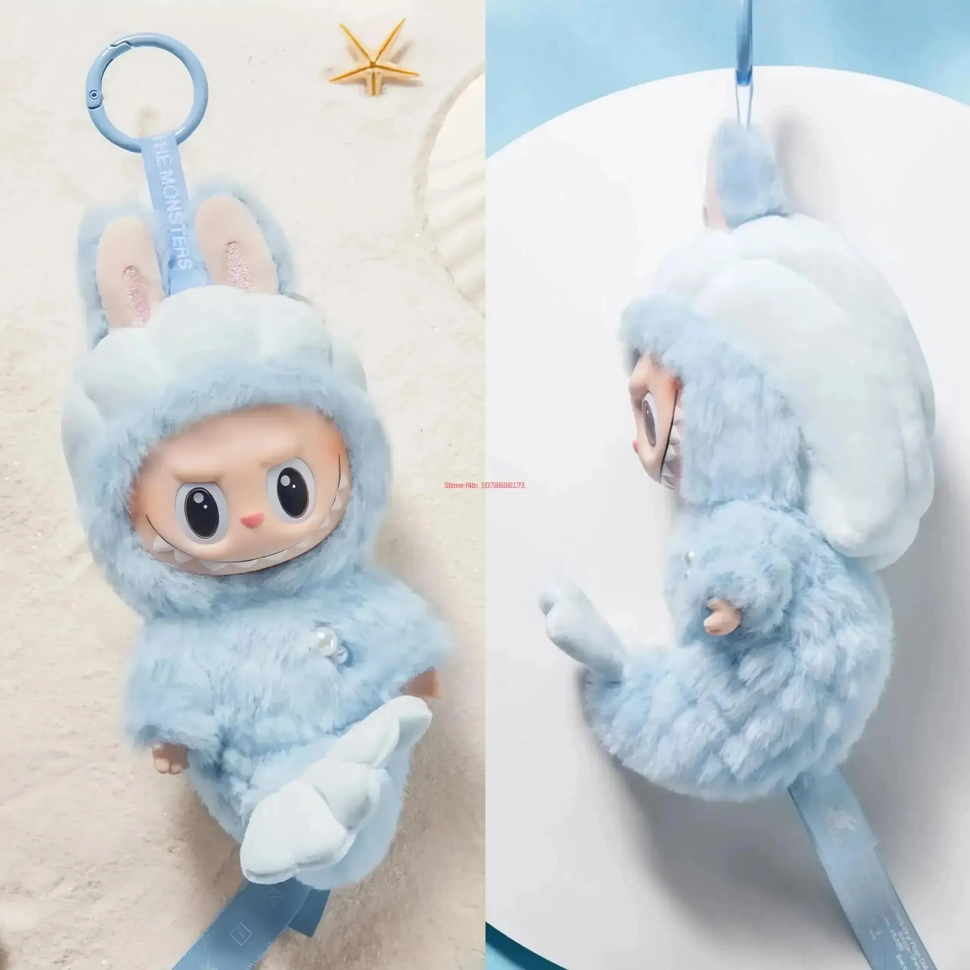 In Stock Labubu Singapore Limited Merlion Mermaid Labubu Vinyl Plush Doll Kawaii Doll Doll Figure Backpack Pendant Decoration